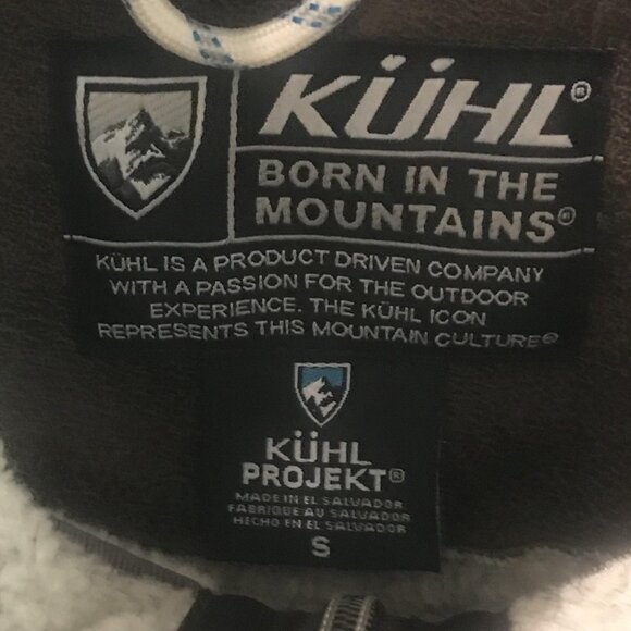 Kuhl Vest Womens Small Dani Sherpa Brown Suede Shearling Lined Jacket Fleece - Picture 5 of 13